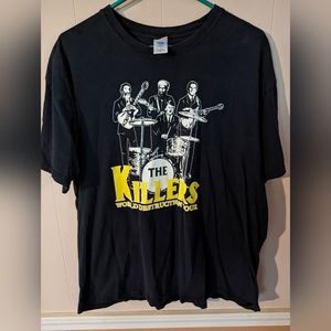 The Killers World Destruction Tour T- Shirt Unisex Size XL Black